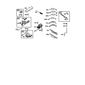 Armature Diagram and Parts List for 121602-0190  Briggs and Stratton Engine